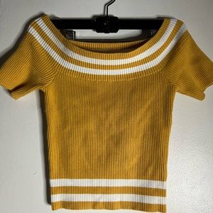 ACTIVE Yellow, Stripe Top